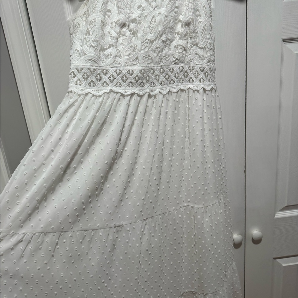 White Lace Maxi Dress